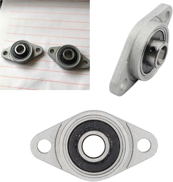 Sink Alloy Flenset Putelager KFL Serie Boringsdiameter 10mm Stål Settskrue Låsing Ho