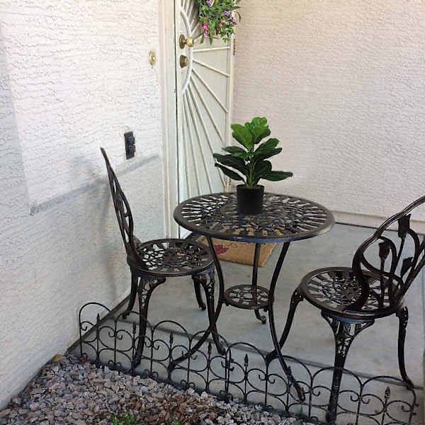 2 stk. Kunstige Figenbladtræer 19,6 tommer Kunstige Planter Ficus Grønt til Bryllup Havegård Udendørs