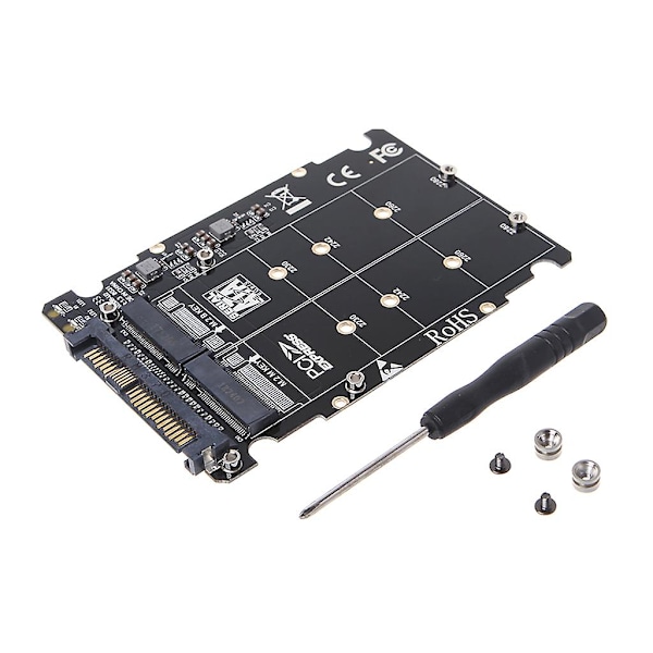 M.2 Ssd To U.2 Adapter M2 Sata Nvme Key B/m Ngff Ssd To Pci-e U2 Sff-8639