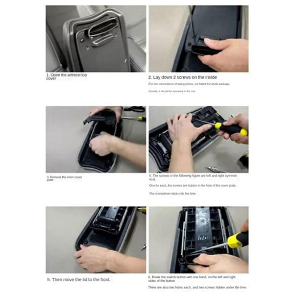 Til 2012 -2017 Bil Mikrofiber Læder Konsol Armlæn Panel Cover Beskyttende Trim Grå