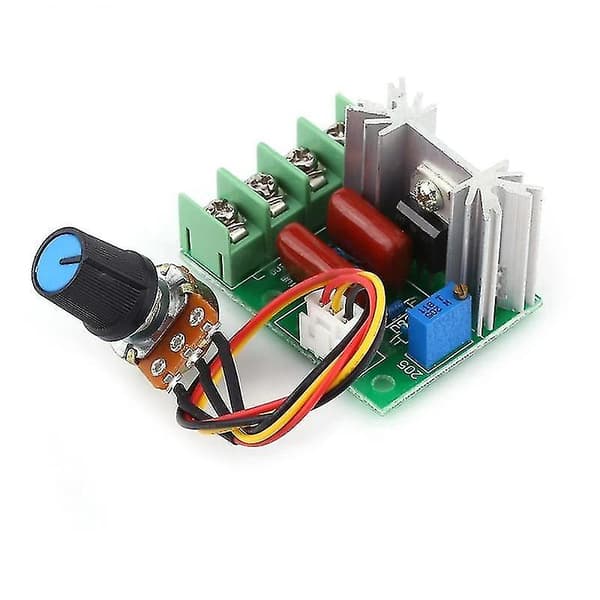 AC 220V SCR Spenningsregulator, LED Dimming Dimmere 2000W Høy Effekt Motorhastighet