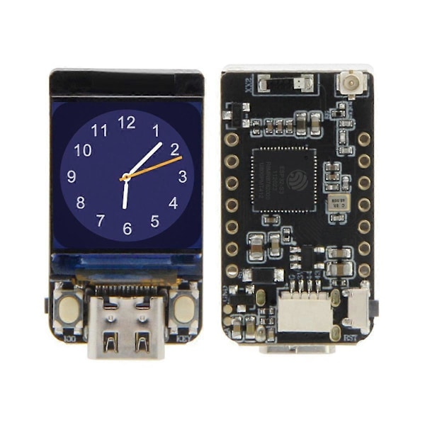 NerdMiner T-QT ESP32S3 GC9A01 0,85 tuuman LCD-moduuli kotelolla Nerd Miner Bitcoin Solo Lottery Mi:lle