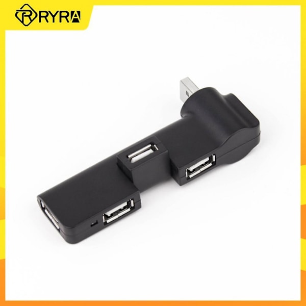 Ryra Usb-keskitin, minikokoinen Usb 2.0 -sovitin, pyörivä 4-porttinen moniporttinen Usb-jakaja, datakaapelin jatkopala