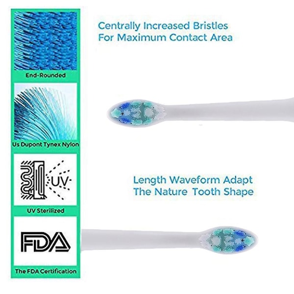 Elektriske Tandbørstehoveder Kompatible Børstehoveder Til Udskiftning Med Pedex Børste (8 stk)