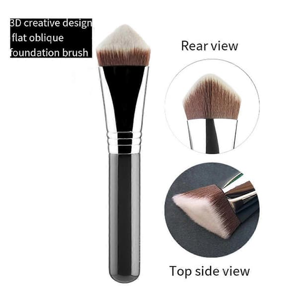 4-pak til fuld ansigt multifunktionel foundation børste 3D 4D multi-facetteret makeup børste pudder flydende