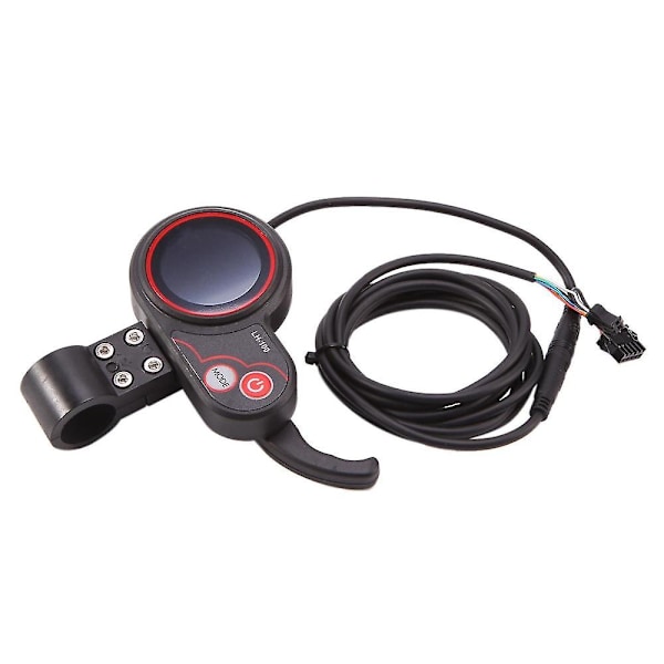 Lcd-lh100 24v/36v/48v/60v 6 Pins Elektrisk Cykel Display Tommelfinger Gas Håndtag Speedometer Kontrolpanel Til