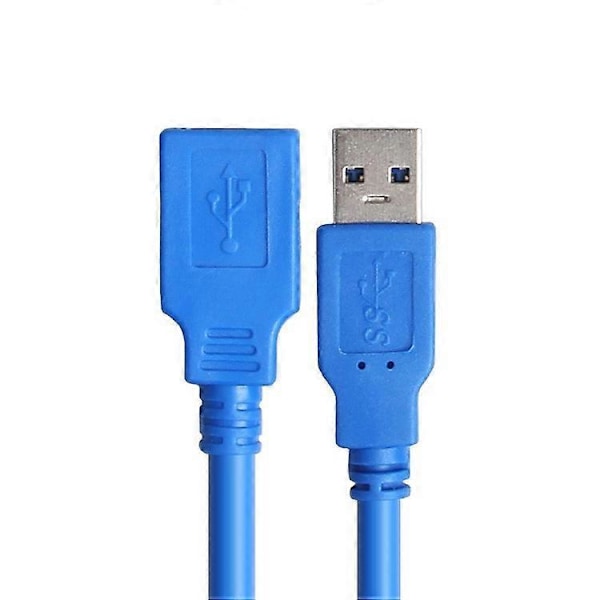 1 meter USB3.0 forlængerkabel USB datakabel 3.0USB forlængerkabel AM til AF forlængerkabel 2-pak