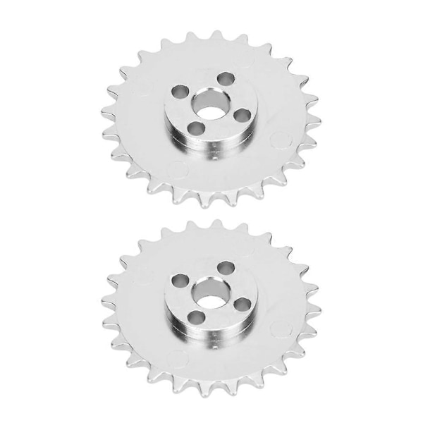 2 st 24-tandade kedjehjul zinklegering tandat kedjedrev industrirobotdelar 52 mm X 6,8 mm YEMAA