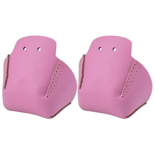 1 par rulleskøjter tåkappebeskyttere Pu rulleskøjtehætte Pink