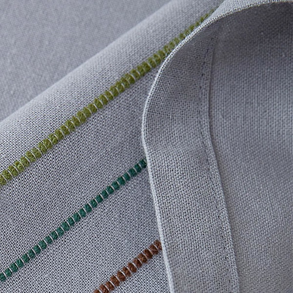 Bordsduk, hemtextil bordsduk 100% ren linne rektangulär bordsduk för vår, sommar, bröllop, inomhus, utomhus klassisk handgjord och maskintvättad