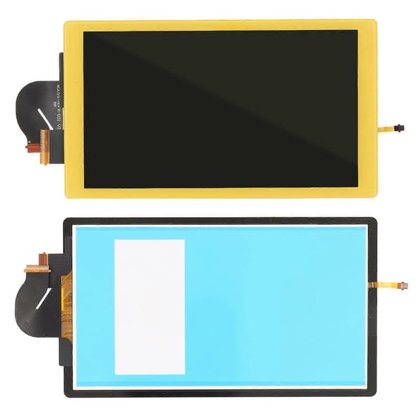 Erstatningsskjerm for Switch Lite berøringsskjerm digitizer LCD-skjerm panel reparasjonsdel for Switch Lite spillkonsoll gul