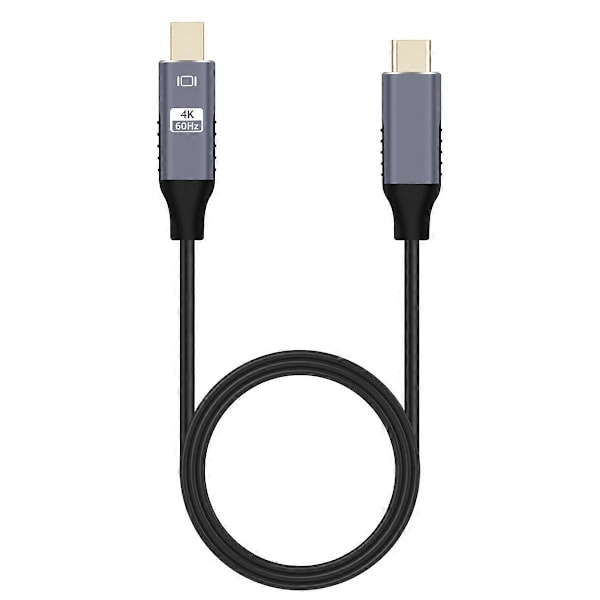USB C till Mini Displayport-kabel USB Typ C för Thunderbolt 3 till Mini DP-sladd 4K Adapterkabel