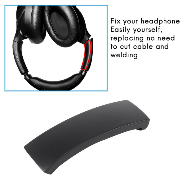 Udskiftning af pandebånd til Sony WH-1000XM3 XM3 trådløse støjreducerende over-ear-hovedtelefoner Sort