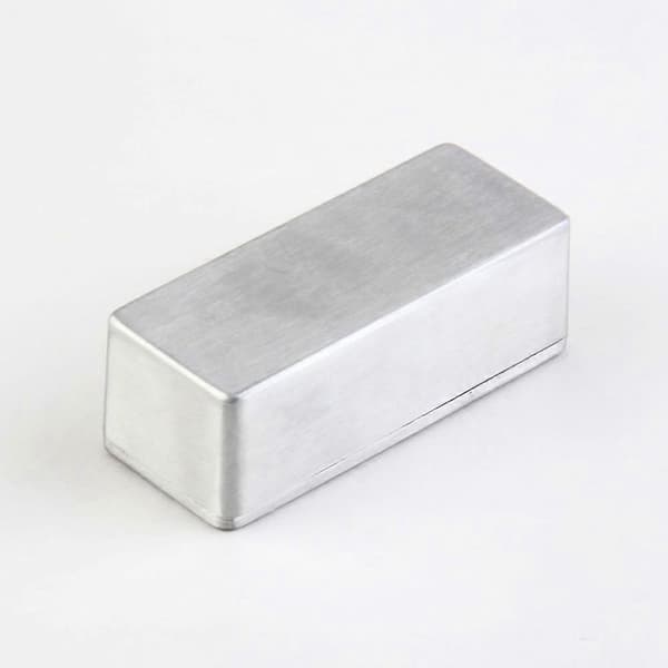 Aluminium Elektronikprojektbox, Kapsling, Instrument 1590A Stil, Gitarr Effekt Aluminium S