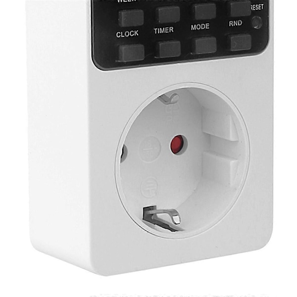 Elektronisk Digital Timerkontakt Køkken Timer Stikkontakt EU Stik