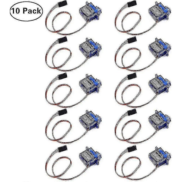 10 stk. Sg90 Mikro Servo Motor Til RC Bil Robot Helikopter Flyvemaskine Fjernbetjening