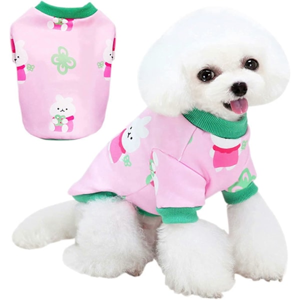 Vintertrøje til Lille Hund: Hundetrøjer til Små Hunde Katte Tøj Hvalpe Tøj Varmt Kæledyr Tøj Hundetrøje Killinge Trøje (Pink, XS)