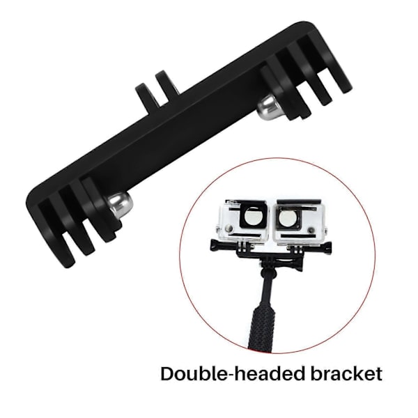 Dubbellänksfäste för Gopro Action-kamera