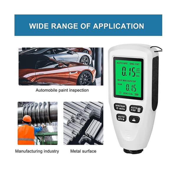 HW300MINI Digital Tjockleksmätare Tester Auto Billack Mätinstrument Lacklager Mätning
