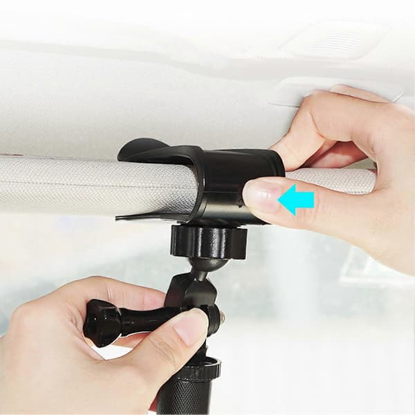 Bilsolskærm Montering Holder Kompatibel med Osmo Pocket 3 Kamera Bilsolskærm Klip Kamera Montering