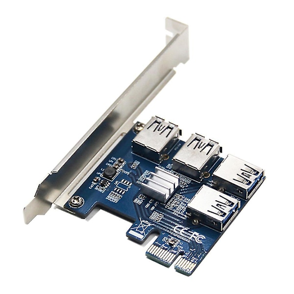 PCI-Express 16x Slots Riser Card PCI-e 1x Till Extern 16x PCI-e USB 3.0 Adapter