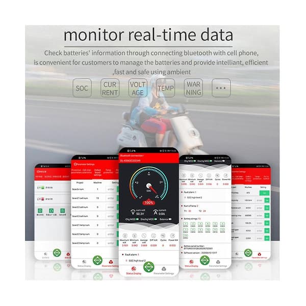 Bluetooth-modul Bt Dongle Androd Ios Systemovervåking via telefonapp Smart BMS Bare