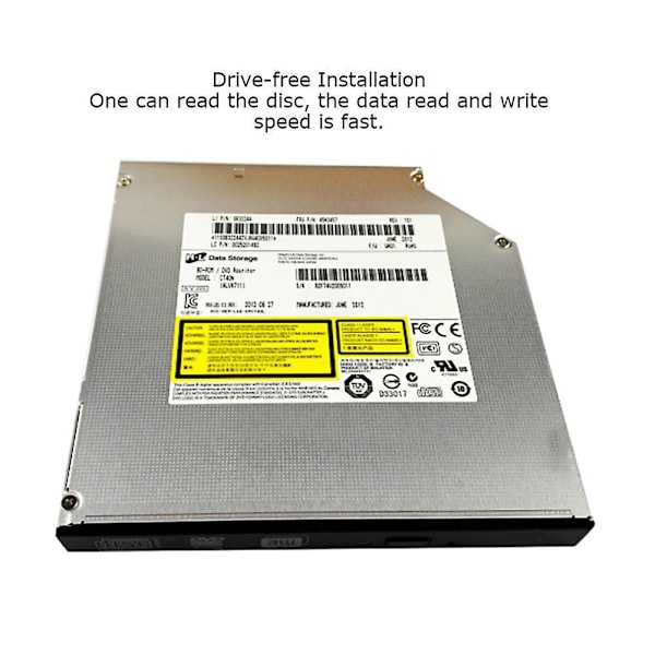DVD-brännare Optisk Enhet för GTA0N GT50N GTC0N GT80N Laptop 12.7MM SATA Seriell Inbyggd Optisk Enhet