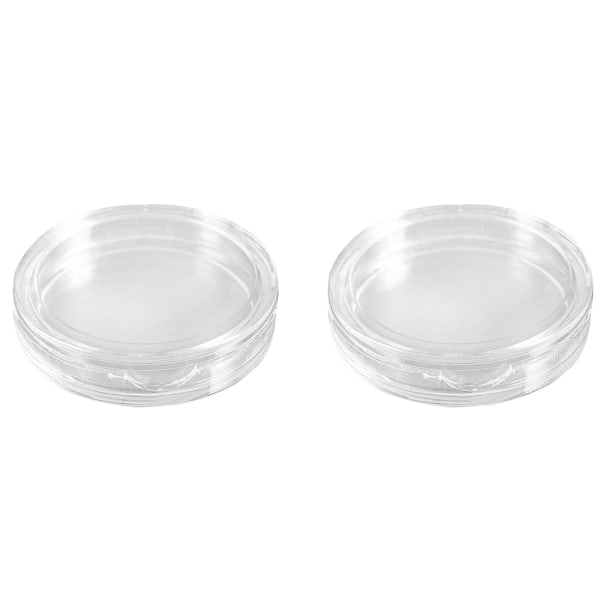 20 Pcs Transparent Small Plastic Coin Box, 18mm & 33mm