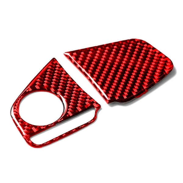 Abs Röd Kolfiber Rattknapp Switch Cover Trim Dekor Sticker För 10:e Generationen 2016 2017 2018 2019