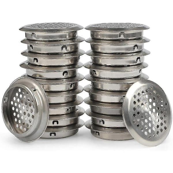 50 Stykker Ventilationsrist Rustfrit Stål Ventilationshul