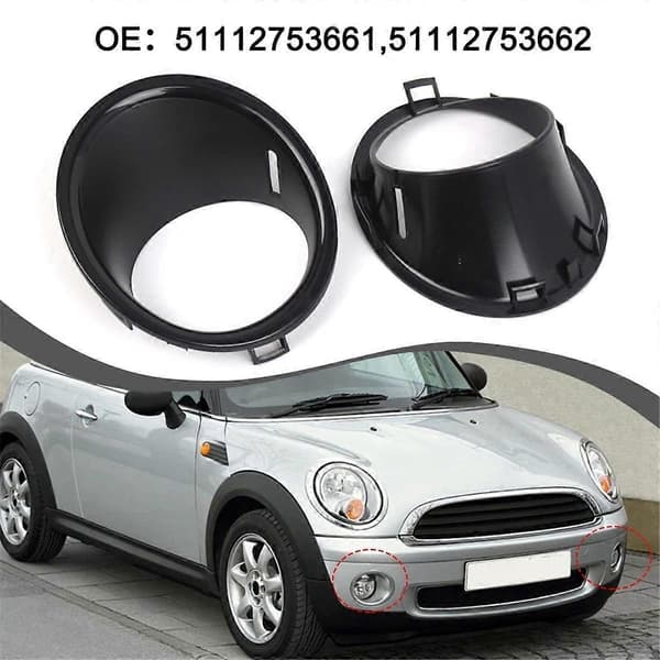 51112753661 51112753662 Front Tåkelys Side Ring Deksel Tåkelysramme Bil for Mini R55 R56 R57