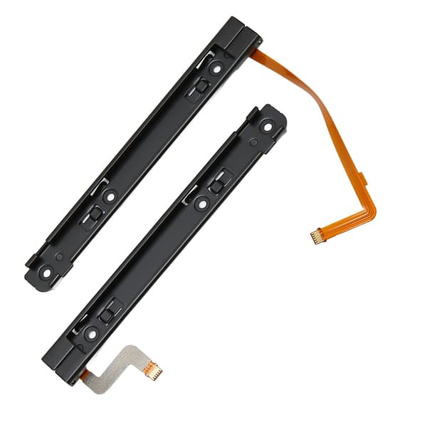 1 Par Spelkonsol Glidskena Professionell Ersättning Metall Glidskena med Sensor Flexkabel för SWITCH OLED-värd