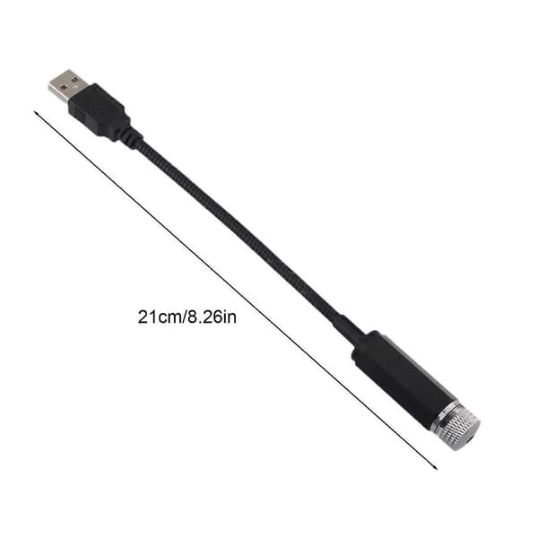 Stjernelys Mini LED Projektionslampe Stjerne Nat Stjernelys USB Bil Romantisk Atmosfærisk Lys til Billoft Soveværelse Camping