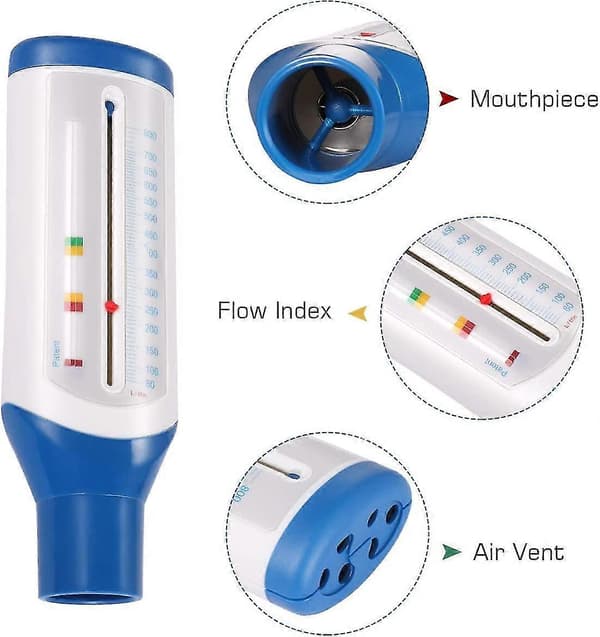 Personlig spirometer peak flow-måler for lungefunksjonstesting - ekspiratorisk flow-måler - spirometrienhet