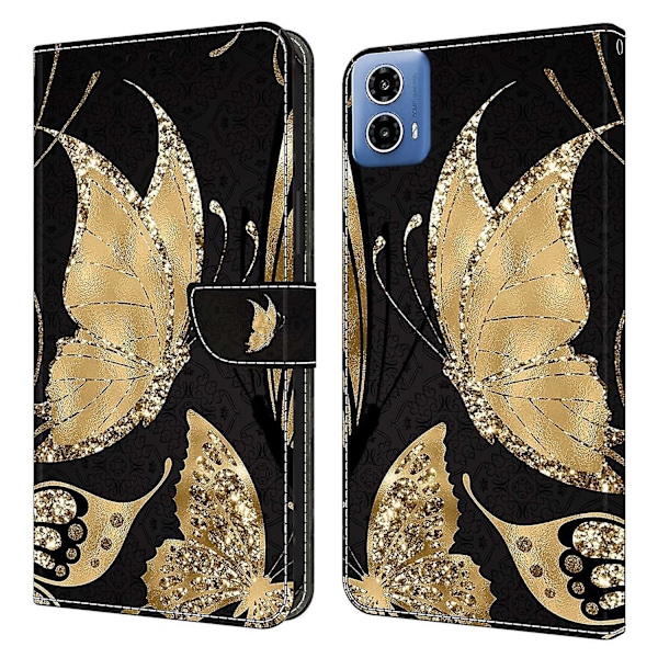 For Motorola Moto G24 Power Case Wallet Stand Phone Leather Cover 3D Pattern Printingen Butterfly