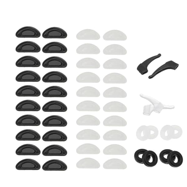 1 set Glasögon Näskuddar Halkskydd Glasögonben Näsfäste Svart Vit