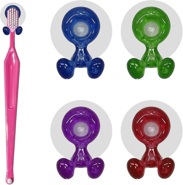 4-pack tandborsthållare för barn (4 färger)
