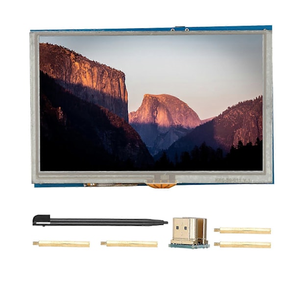 Touch Screen 5 Tommer HDMI LCD HD Skærm til Raspberry PI3 PI2/B Monitor