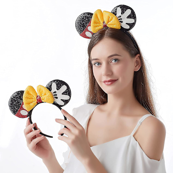 Hiirenkorvat Panta, 2kpl Kiiltävät Jouset Hiirenkorvat Lapsille Tytöille Naisille Prinsessapukujuhlat Koristeet Cosplay