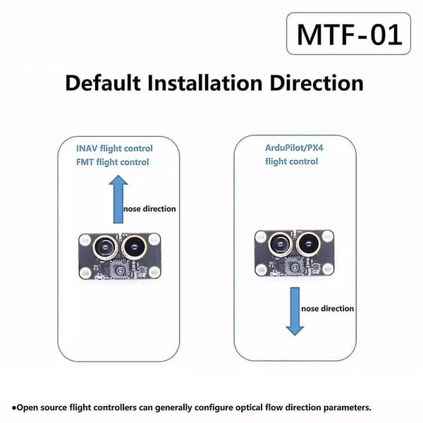 Mtf 01 Optisk Sensormodul Pmw3901 Optisk Flödessensor UAV Positionering 8m Laseravståndsmätning Integrerad