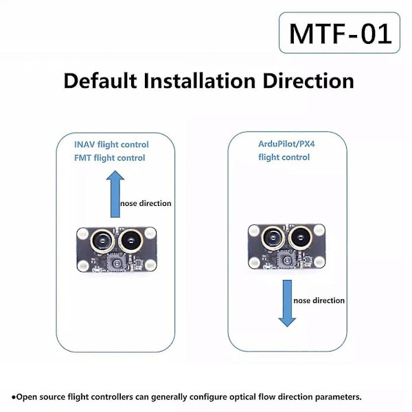 Mtf 01 Optisk Sensormodul Pmw3901 Optisk Flow Sensor Uav Positionering 8m Laser Afstandsmåling Integreret