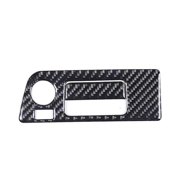 Til C7 2014-2019 Blød Kulfiber Bil Forlygte Kontakt Ramme Trim Cover Interiør Tilbehør