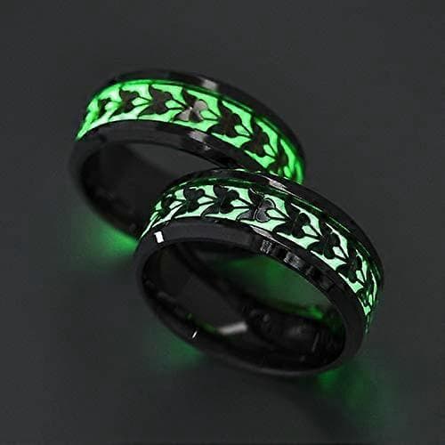 Glødende Ringer For Kvinner Gutter Rustfritt Stål Sommerfugl Venus Orb Ring Gløder I Mørket Ring Trendy Søte Ringer For Menn Sjarmerende