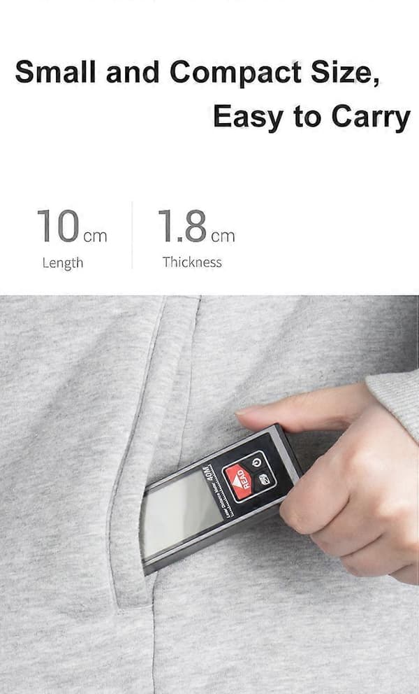 40M USB Pocket laser afstandsmåler SW-B40