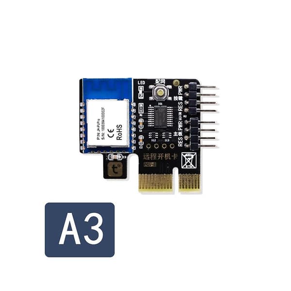 A3 Tuya Wifi PC Strømafbryder Desktop Computer Fjernstart Opstartskort Telependling PICE MINI Kort
