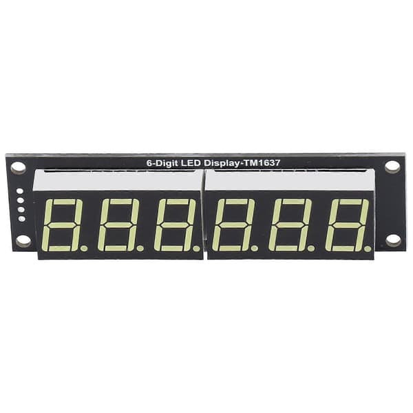 LED Display Digital Tube 6 Cifret 7 Segment Decimal Hvidt Lys Digital Display Modul YEMAA