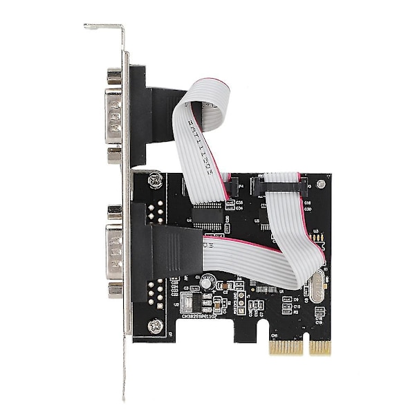 Dual Seriell DB9 RS232 PCI-E Kontroller Adapterkort