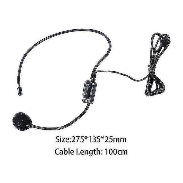 First Vocal Kablet Headset Mikrofon Microfono Til Stemmeforstærker Højttaler