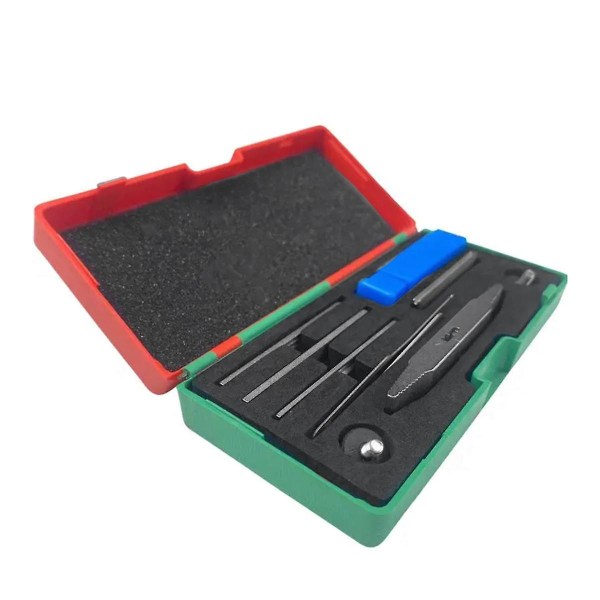 1 Box Ab Kolmipäinen tinafoliotyökalut Täysi set Lukkosepän työkalutarvikkeet Oven lukon avaaja Lukkosepän työkalu