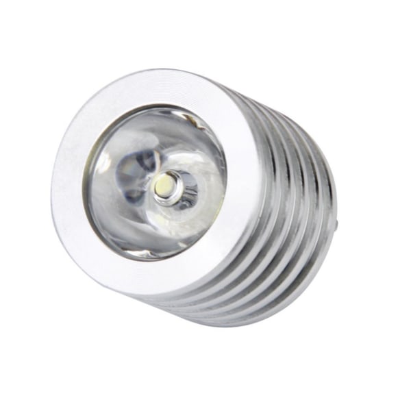 2x Aluminium 3w USB LED Lampe Sokkel Spotlight Lommelykt Hvit Lys